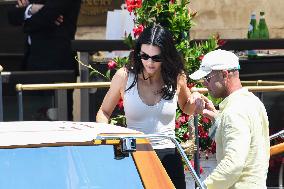 Kendall Jenner leaves her hotel in Venice