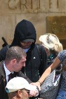 Leonardo DiCaprio leave Gritti Hotel in Venice