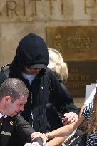 Leonardo DiCaprio leave Gritti Hotel in Venice