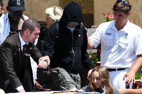 Leonardo DiCaprio leave Gritti Hotel in Venice