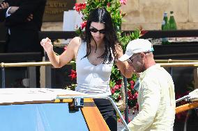 Kendall Jenner leaves her hotel in Venice