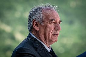 François Bayrou at Inter-Ministerial Committee for the 2030 Olympic - Briancon