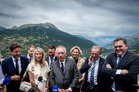 François Bayrou at Inter-Ministerial Committee for the 2030 Olympic - Briancon