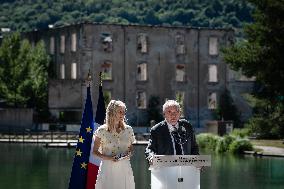 François Bayrou at Inter-Ministerial Committee for the 2030 Olympic - Briancon