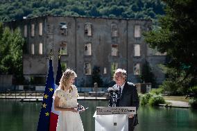 François Bayrou at Inter-Ministerial Committee for the 2030 Olympic - Briancon
