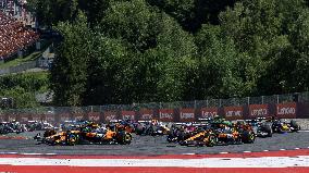 Crash Between Antonelli vs. Verstappen - Formula 1 - MSC Cruises Austrian Grand Prix 2025
