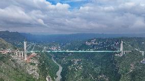 World Highest Bridge Huajiang Canyon Bridge