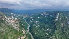 World Highest Bridge Huajiang Canyon Bridge