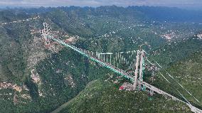 World Highest Bridge Huajiang Canyon Bridge