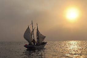 Shrimp fishing in northern Japan