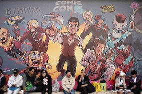 Cosplay and Movie Fans take part during Comicon Bogota 2025