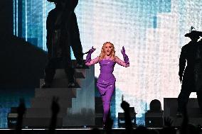 Kylie Minogue Performs At The Accor Arena - Paris