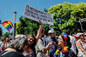 Hundreds of Thousands Take Part in The Banned Pride March - Budapest
