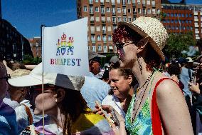 Hundreds of Thousands Take Part in The Banned Pride March - Budapest