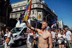 Hundreds of Thousands Take Part in The Banned Pride March - Budapest