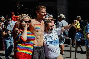 Hundreds of Thousands Take Part in The Banned Pride March - Budapest