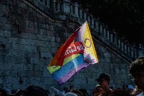 Hundreds of Thousands Take Part in The Banned Pride March - Budapest