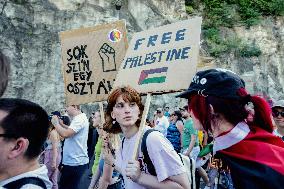 Hundreds of Thousands Take Part in The Banned Pride March - Budapest