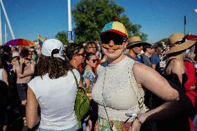 Hundreds of Thousands Take Part in The Banned Pride March - Budapest
