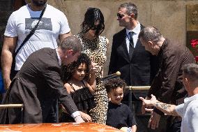 Kylie Jenner leaves Gritti Hotel after the wedding of Jeff Bezos - Venice