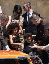 Kylie Jenner leaves Gritti Hotel after the wedding of Jeff Bezos - Venice