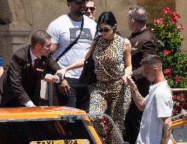 Kylie Jenner leaves Gritti Hotel after the wedding of Jeff Bezos - Venice