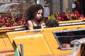 Kylie Jenner leaves Gritti Hotel after the wedding of Jeff Bezos - Venice