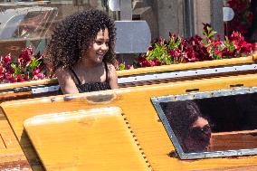 Kylie Jenner leaves Gritti Hotel after the wedding of Jeff Bezos - Venice