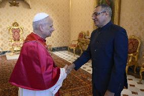 Pope Leo XIV Private Audition - Vatican