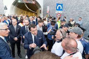 New Tende Tunnel Linking Roya Valley And Limone Inauguration