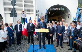 New Tende Tunnel Linking Roya Valley And Limone Inauguration