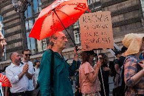 French Public Broadcasting On Strike - Paris