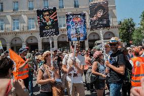 French Public Broadcasting On Strike - Paris