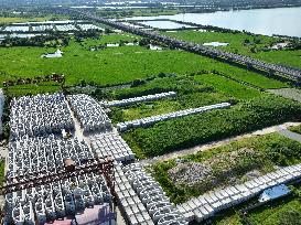 Nanchang-Jiujiang High-speed Railway Construction in Nanchang