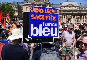 French Public Broadcasting On Strike - Paris