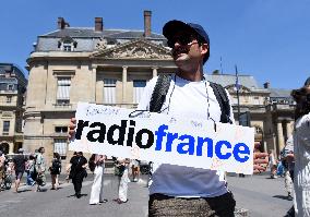 French Public Broadcasting On Strike - Paris