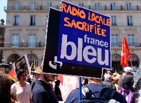 French Public Broadcasting On Strike - Paris