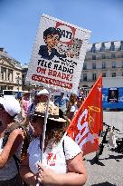 French Public Broadcasting On Strike - Paris