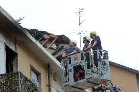 Appartement Explosion in Turin - Italy