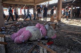 Israeli Airstrike in Gaza City