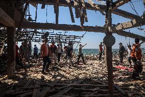 Israeli Airstrike in Gaza City