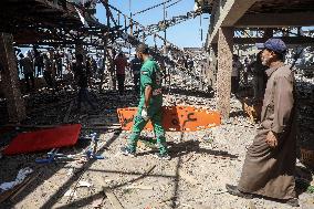 Israeli Airstrike in Gaza City