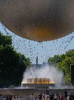 Olympic Flame Returns to Tuileries Garden in New Display - Paris