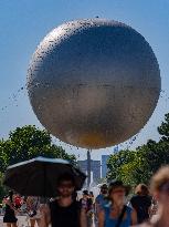 Olympic Flame Returns to Tuileries Garden in New Display - Paris