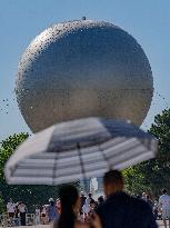 Olympic Flame Returns to Tuileries Garden in New Display - Paris