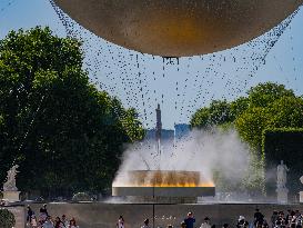 Olympic Flame Returns to Tuileries Garden in New Display - Paris