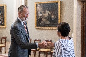 King Felipe VI during an audience - Seville