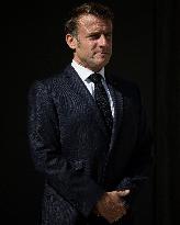 Emmanuel Macron Welcomes Swiss President Karin Keller-Sutter - Paris