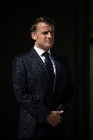 Emmanuel Macron Welcomes Swiss President Karin Keller-Sutter - Paris