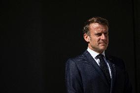 Emmanuel Macron Welcomes Swiss President Karin Keller-Sutter - Paris